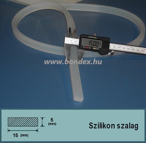 5x15 mm szilikon szalag (téglalap alakú)