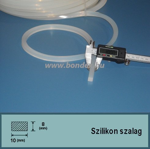 8x10 mm szilikon szalag (téglalap alakú)