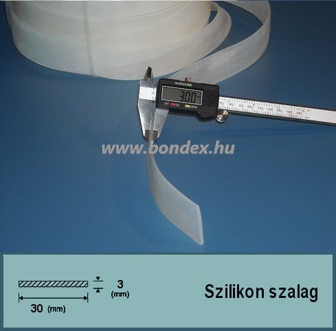 30x3 mm szilikon szalag (téglalap alakú)