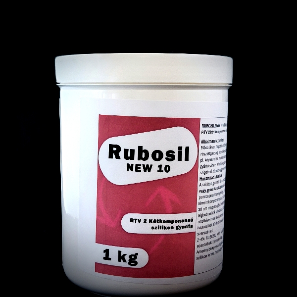 Rubosil New 10 puha kondenzációs kétkomponensű önthető szilikongumi  1 kg